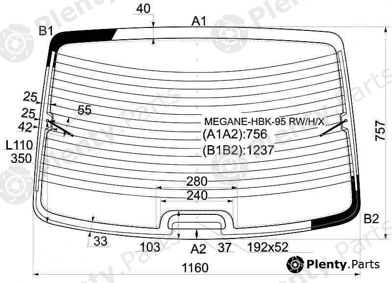  XYG part MEGANE-HBK-95RW/H/X (MEGANEHBK95RWHX) Replacement part