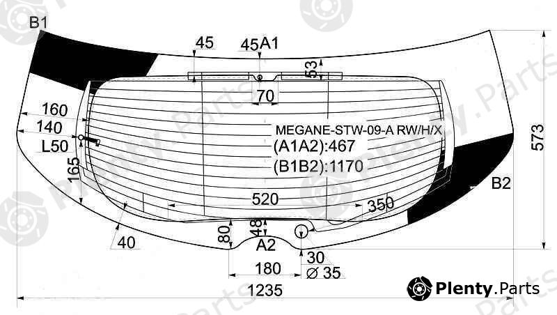  XYG part MEGANE-STW-09-ARW/H/X (MEGANESTW09ARWHX) Replacement part