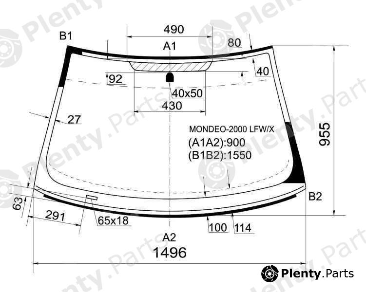  XYG part MONDEO-2000LFW/X (MONDEO2000LFWX) Replacement part