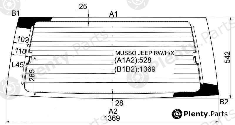  XYG part MUSSOJEEPRW/H/X (MUSSOJEEPRWHX) Replacement part