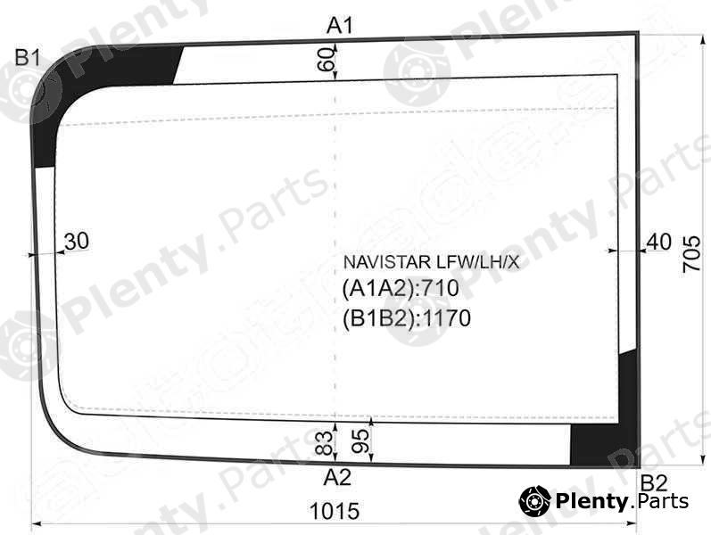  XYG part NAVISTARLFW/LH/X (NAVISTARLFWLHX) Replacement part
