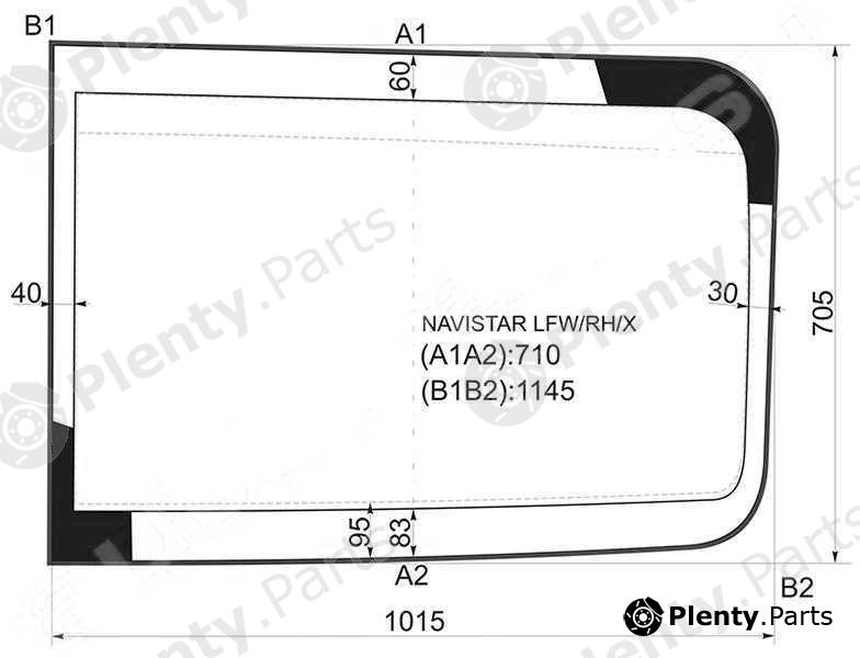  XYG part NAVISTARLFW/RH/X (NAVISTARLFWRHX) Replacement part