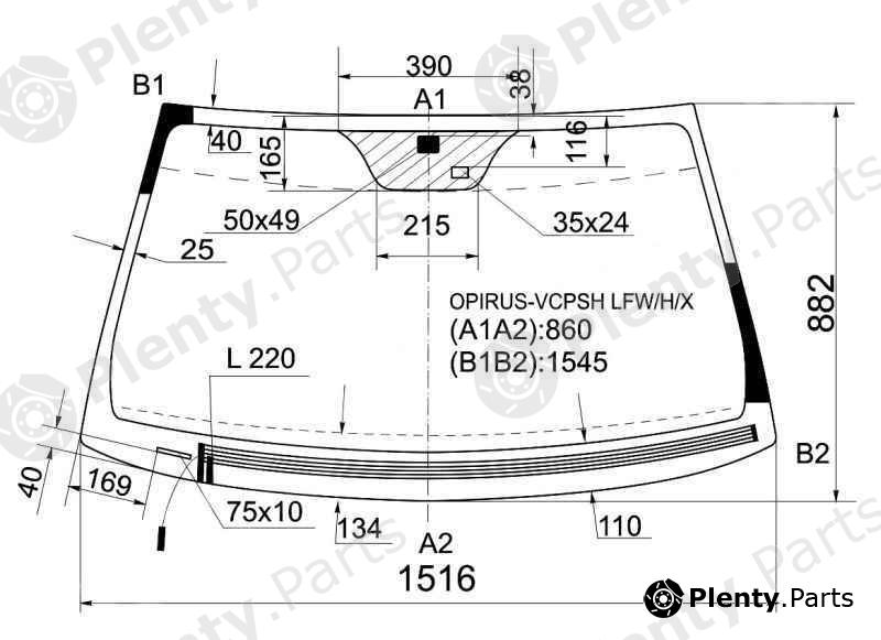  XYG part OPIRUS-VCPSHLFW/H/X (OPIRUSVCPSHLFWHX) Replacement part