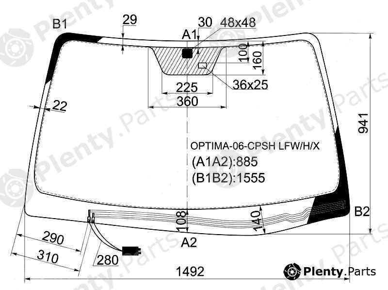  XYG part OPTIMA-06-CPSHLFW/H/X (OPTIMA06CPSHLFWHX) Replacement part