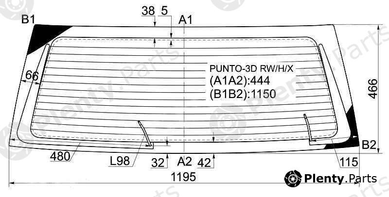  XYG part PUNTO-3DRW/H/X (PUNTO3DRWHX) Replacement part