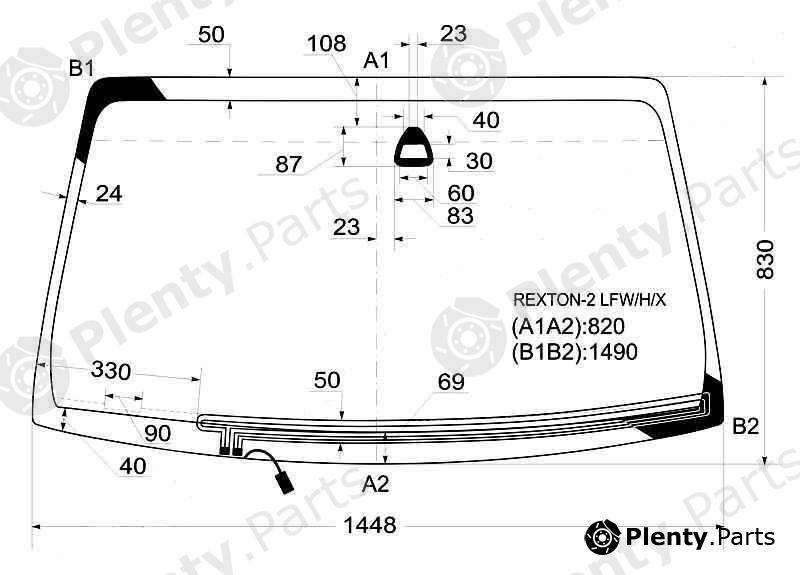  XYG part REXTON-2LFW/H/X (REXTON2LFWHX) Replacement part