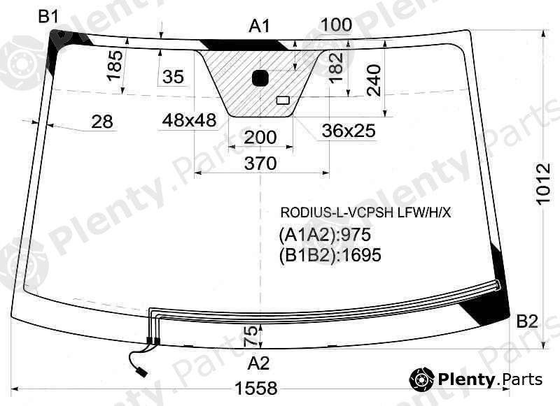  XYG part RODIUS-L-VCPSHLFW/H/X (RODIUSLVCPSHLFWHX) Replacement part