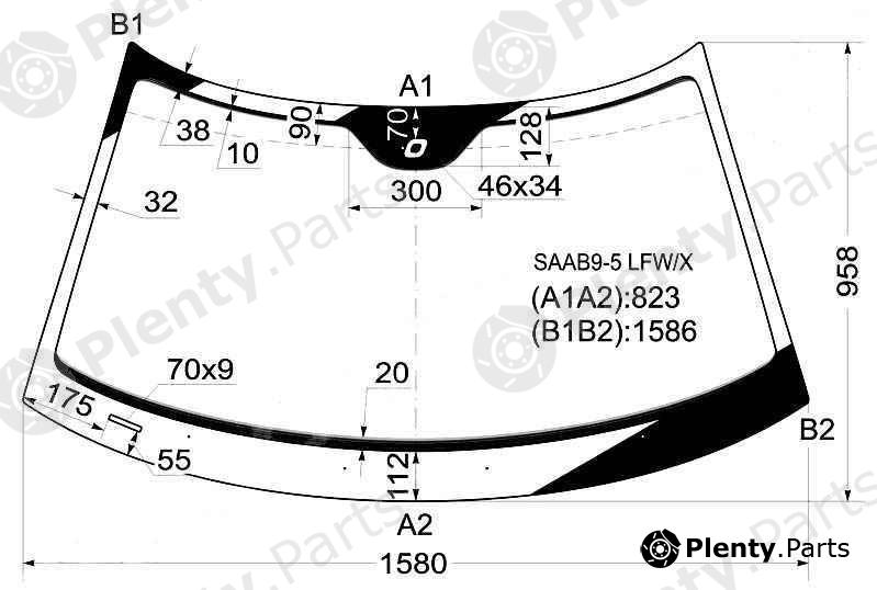  XYG part SAAB9-5LFW/X (SAAB95LFWX) Replacement part