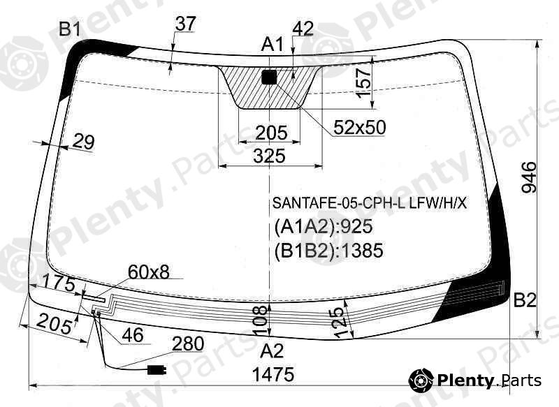  XYG part SANTAFE-05-CPH-LLFW/H/X (SANTAFE05CPHLLFWHX) Replacement part