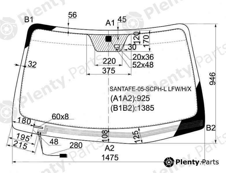  XYG part SANTAFE-05-SCPH-LLFW/H/X (SANTAFE05SCPHLLFWHX) Replacement part