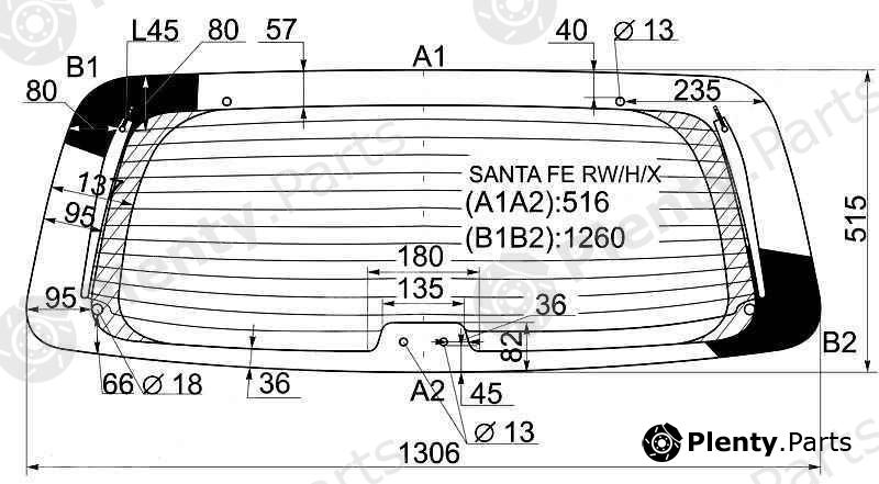  XYG part SANTAFERW/H/X (SANTAFERWHX) Replacement part