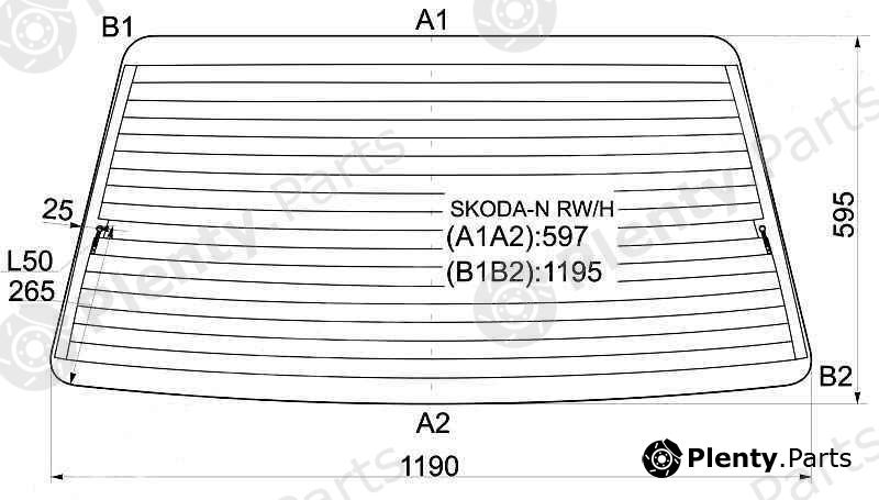  XYG part SKODA-NRW/H (SKODANRWH) Replacement part