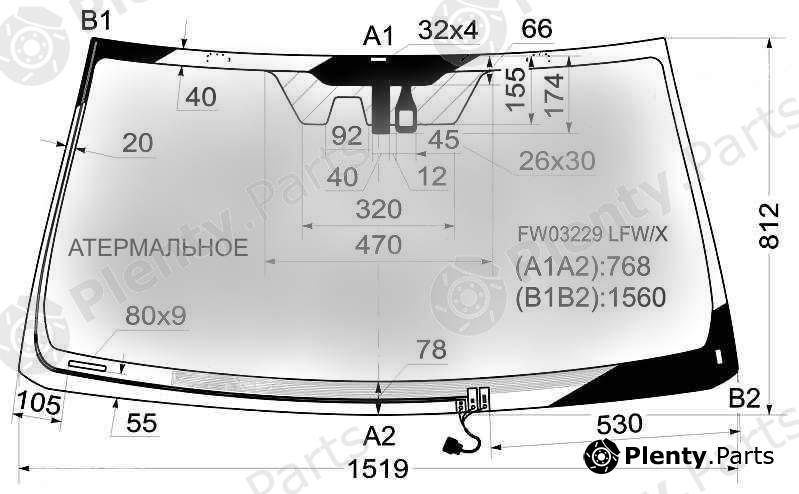  XYG part SOLAR-FW03229LFW/H/X (SOLARFW03229LFWHX) Replacement part