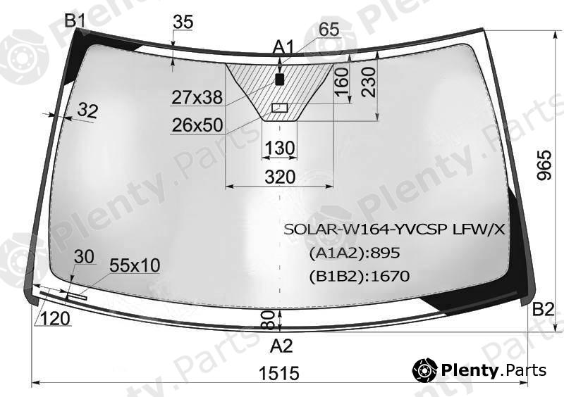  XYG part SOLAR-W164-YVCSPLFW/X (SOLARW164YVCSPLFWX) Replacement part