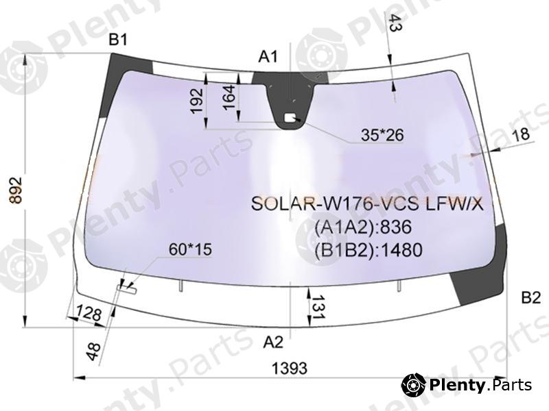  XYG part SOLAR-W176-VCSLFW/X (SOLARW176VCSLFWX) Replacement part