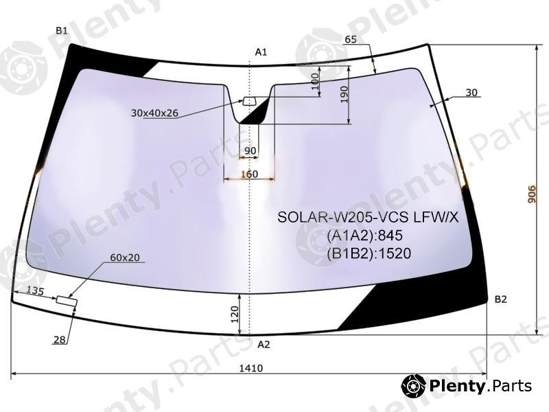  XYG part SOLAR-W205-VCSLFW/X (SOLARW205VCSLFWX) Replacement part