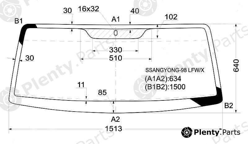  XYG part SSANGYONG-98LFW/X (SSANGYONG98LFWX) Replacement part