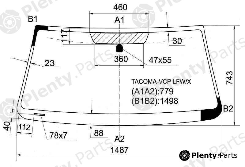  XYG part TACOMA-VCPLFW/X (TACOMAVCPLFWX) Replacement part