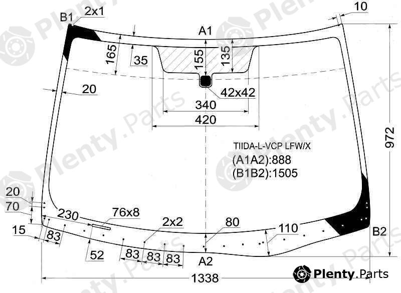  XYG part TIIDA-L-VCPLFW/X (TIIDALVCPLFWX) Replacement part