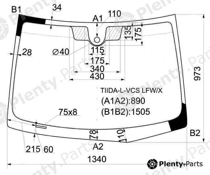  XYG part TIIDA-L-VCSLFW/X (TIIDALVCSLFWX) Replacement part