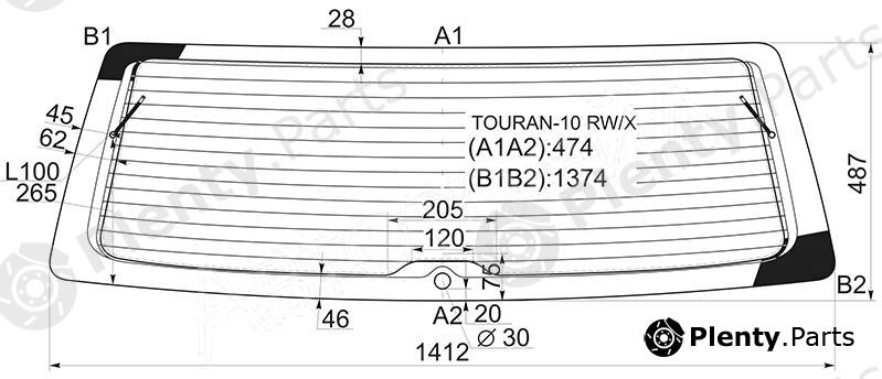  XYG part TOURAN-10RW/X (TOURAN10RWX) Replacement part