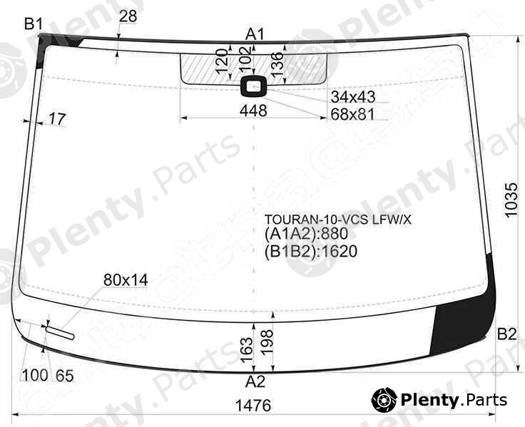  XYG part TOURAN-10-VCSLFW/X (TOURAN10VCSLFWX) Replacement part