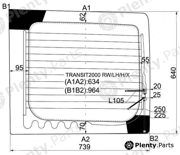  XYG part TRANSIT2000RW/LH/H/X (TRANSIT2000RWLHHX) Replacement part