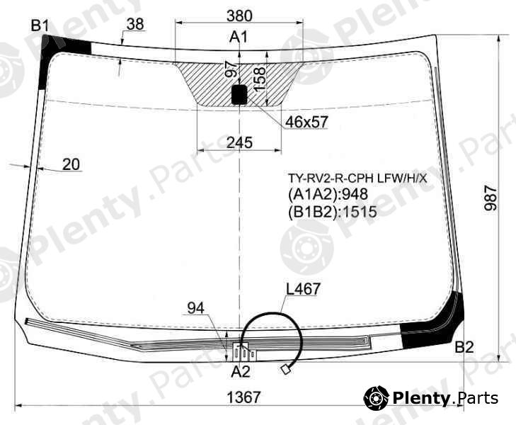  XYG part TY-RV2-R-CPHLFW/H/X (TYRV2RCPHLFWHX) Replacement part