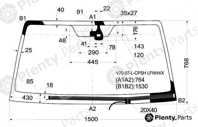  XYG part V70-07-L-CPSHLFW/H/X (V7007LCPSHLFWHX) Replacement part