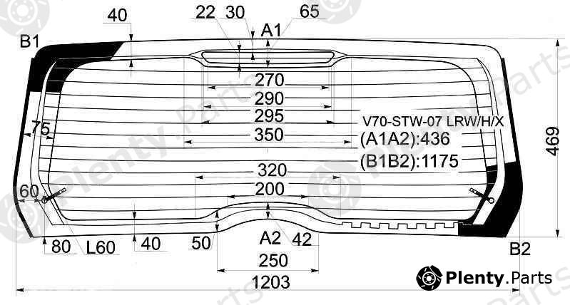  XYG part V70-STW-07LRW/H/X (V70STW07LRWHX) Replacement part