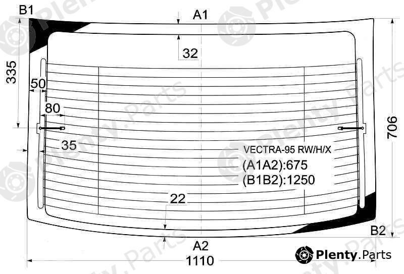  XYG part VECTRA-95RW/H/X (VECTRA95RWHX) Replacement part