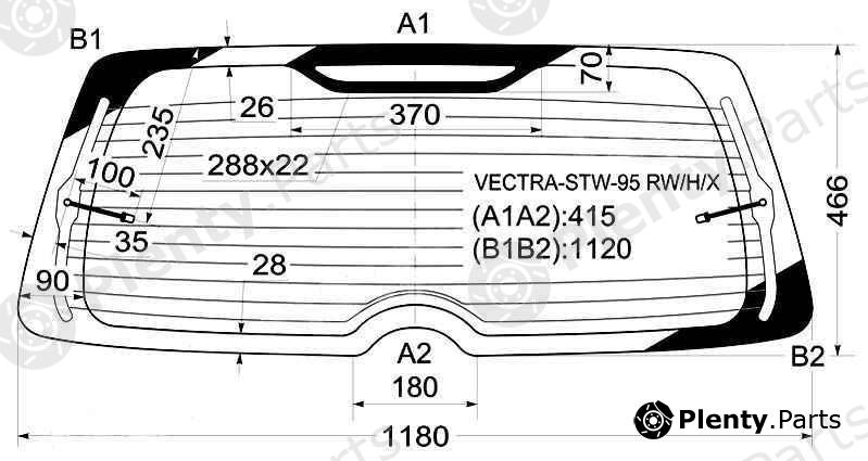 XYG part VECTRA-STW-95RW/H/X (VECTRASTW95RWHX) Replacement part