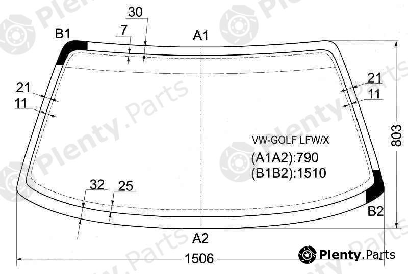  XYG part VW-GOLFLFW/X (VWGOLFLFWX) Replacement part