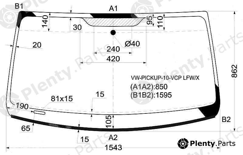  XYG part VW-PICKUP-10-VCPLFW/X (VWPICKUP10VCPLFWX) Replacement part
