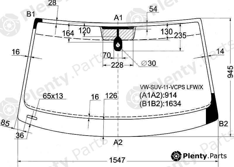  XYG part VW-SUV-11-VCPSLFW/X (VWSUV11VCPSLFWX) Replacement part