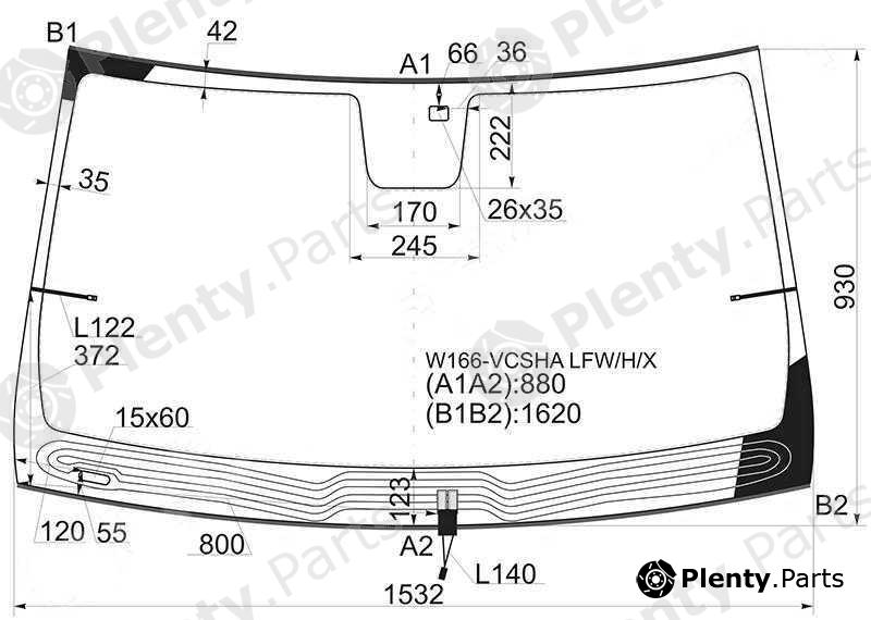  XYG part W166-VCSHALFW/H/X (W166VCSHALFWHX) Replacement part