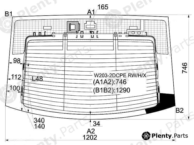  XYG part W203-2DCPERW/H/X (W2032DCPERWHX) Replacement part