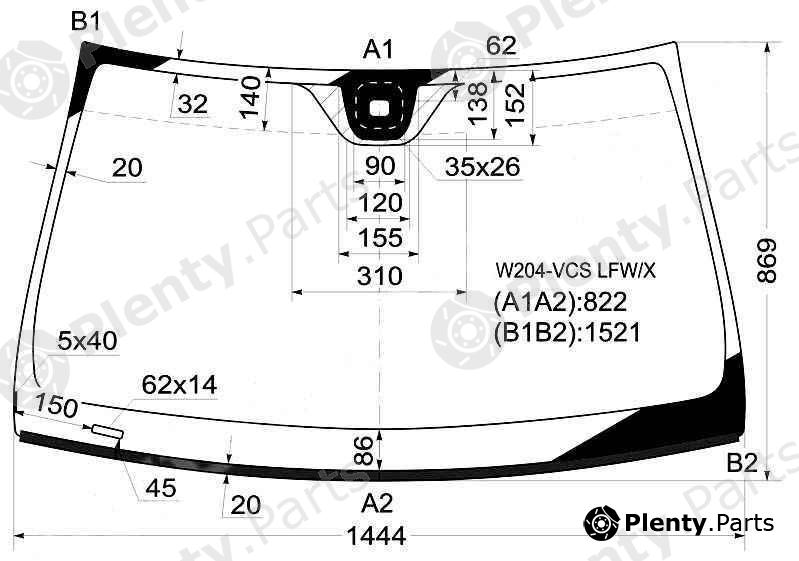  XYG part W204-VCSLFW/X (W204VCSLFWX) Replacement part