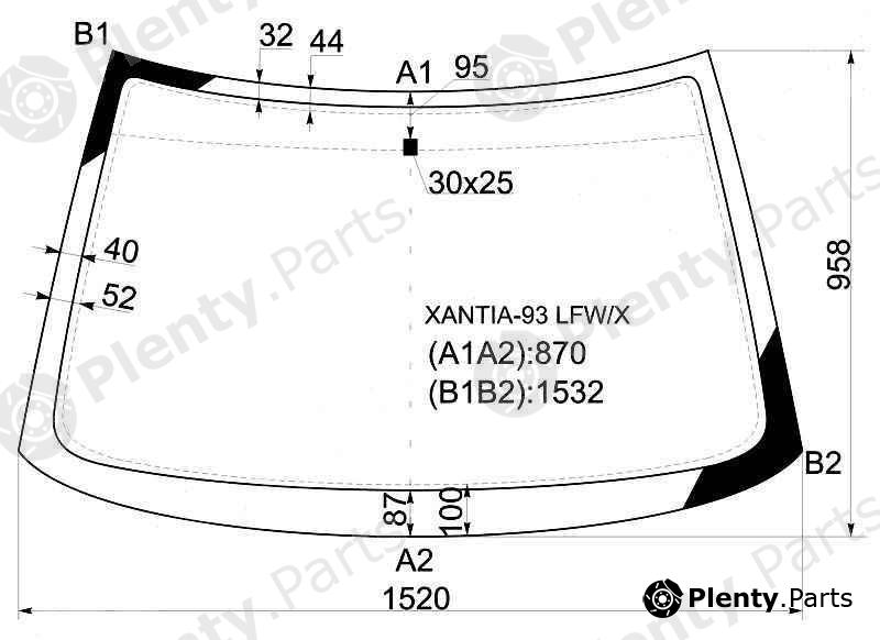  XYG part XANTIA-93LFW/X (XANTIA93LFWX) Replacement part