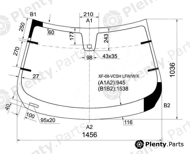  XYG part XF-08-VCSHLFW/W/X (XF08VCSHLFWWX) Replacement part