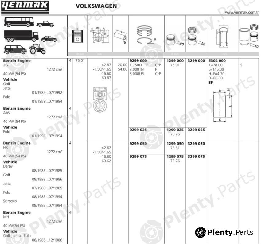  YENMAK part 1299050 Replacement part