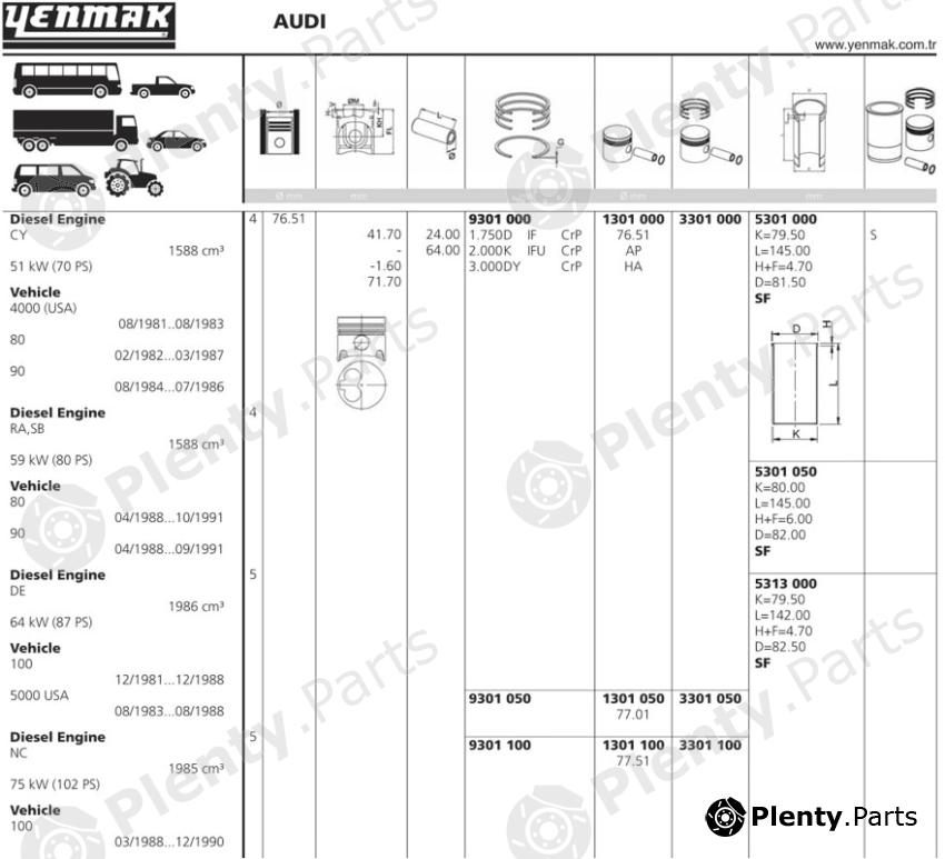  YENMAK part 1301000 Replacement part