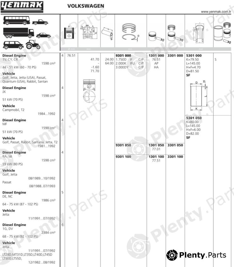  YENMAK part 1301050 Replacement part