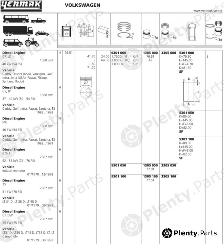  YENMAK part 1305000 Replacement part