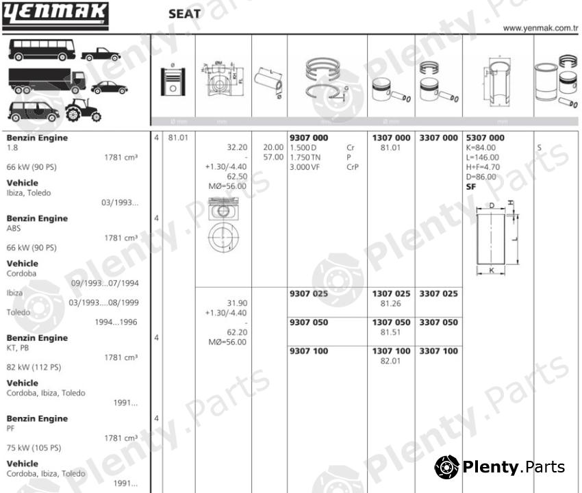  YENMAK part 1307000 Replacement part