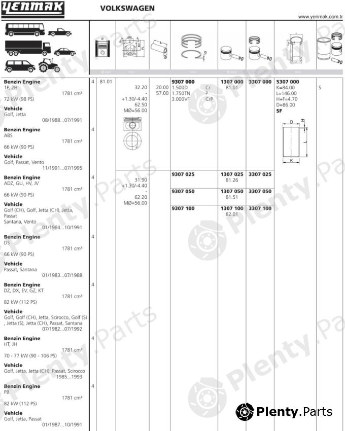  YENMAK part 1307100 Replacement part