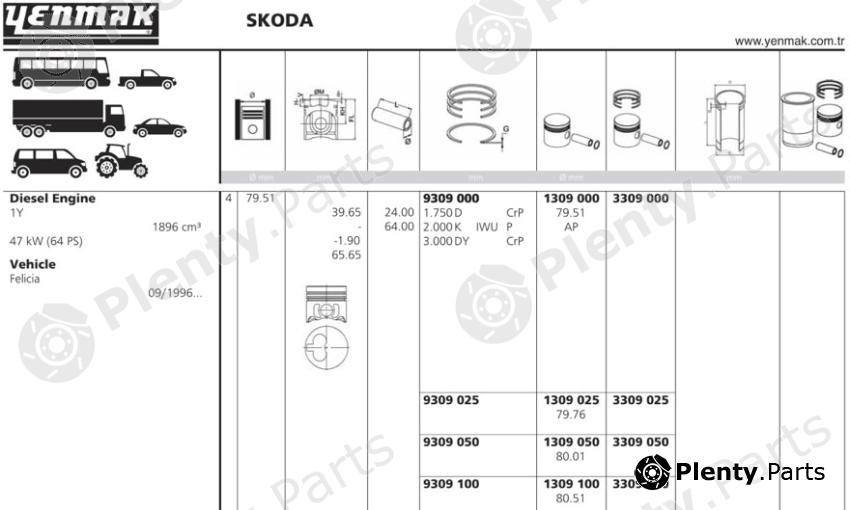  YENMAK part 1309000 Replacement part