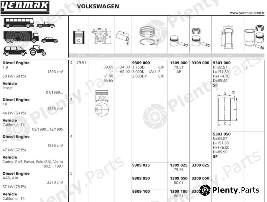  YENMAK part 1309050 Replacement part