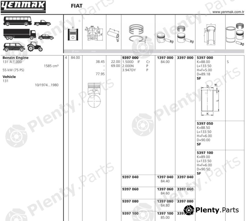  YENMAK part 1397060 Replacement part
