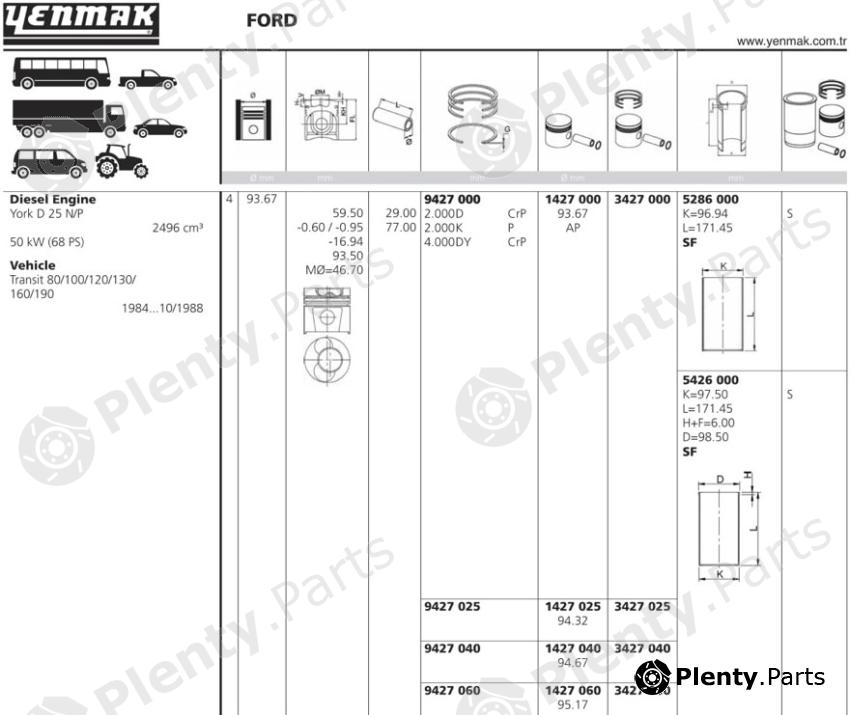  YENMAK part 1427040 Replacement part
